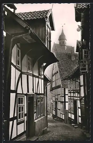 AK Blomberg in Lippe, Weinberggasse mit Niederntor