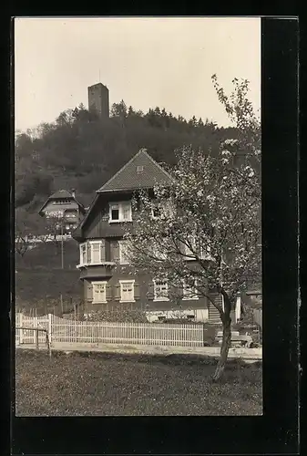 Foto-AK Bad Teinach, Blick auf den Tavelstein, 1920