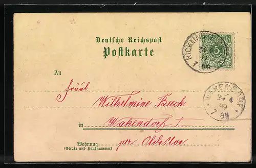 Lithographie Bornhöved /Holstein, Marktplatz, Gasthof zur Linde, Gasthaus Waldkater