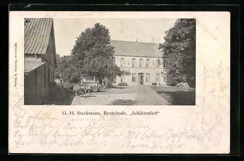 AK Buxtehude, Hotel Schützenhof von G. H. Stackmann