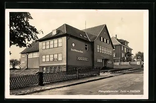 AK Pfalzgrafenweiler, Turn-& Festhalle Hans Schemm Haus