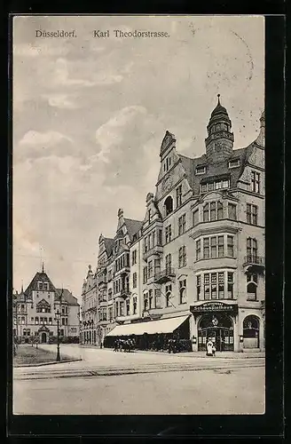 AK Düsseldorf, Restaurant zum Schauspielhaus in der Karl Theodorstrasse