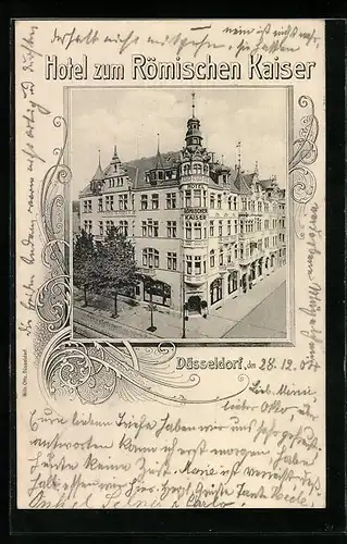 Lithographie Düsseldorf, Hotel zum Römischen Kaiser