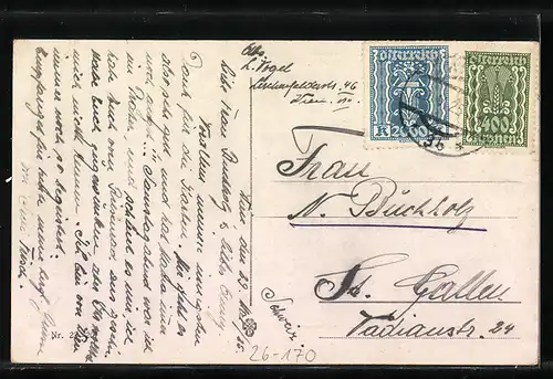 Künstler-AK Erwin Pendl: Wien I., Albrechtsrampe