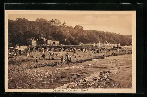 AK Rauschen / Ostsee, Strandpartie