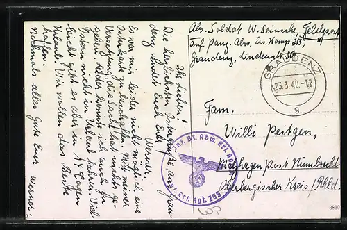 AK Graudenz, Hauptpost