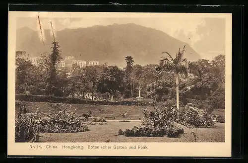 AK Hongkong, Botanischer Garten und Peak
