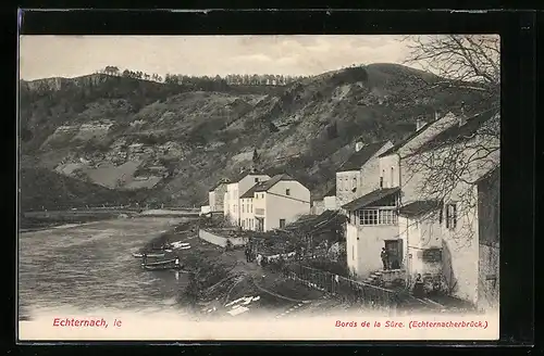 AK Echternach, Bords de la Sur, (Echternacherbrück)