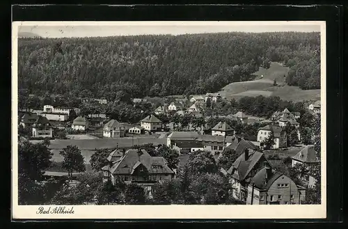 AK Bad Altheide, Ortsansicht aus der Vogelschau