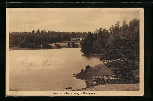 AK Rudczanny /Masuren, Der Niedersee