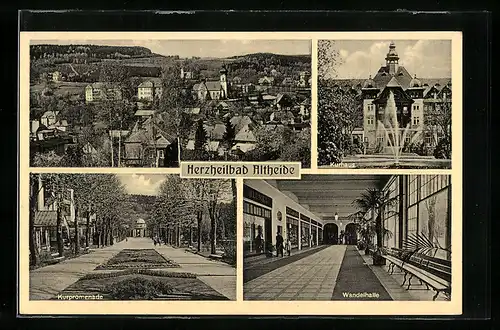 AK Bad Altheide, Ortsansicht, Kurhaus, Kurpromenade, Wandelhalle