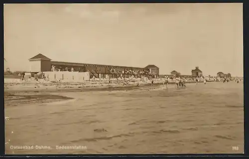 AK Dahme / Ostsee, Badeanstalten