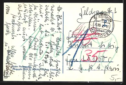 AK Hannover, Blick zur Marktkirche