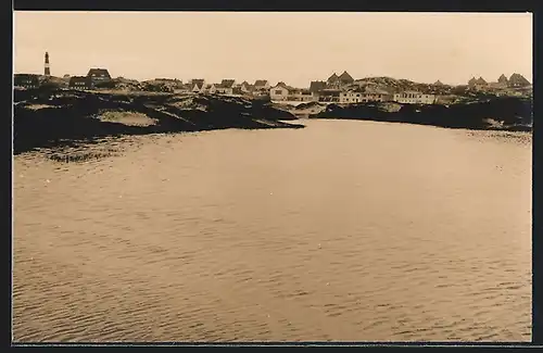 AK Sylt, Panorama mit Leuchtturm