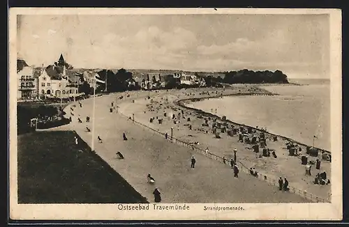 AK Travemünde / Ostsee, Strandpromenade