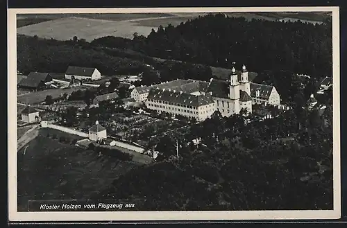 AK Allmannshofen, Kloster Holzen vom Flugzeug aus gesehen