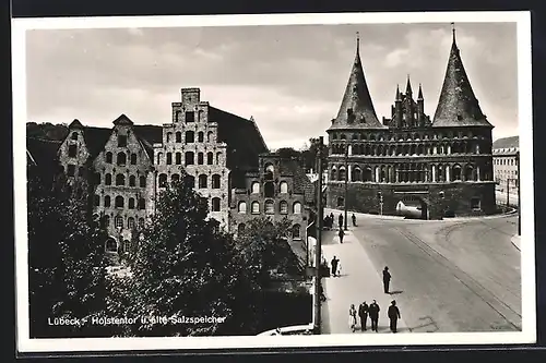 AK Lübeck, Holstentor und alte Salzspeicher
