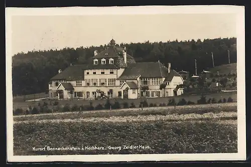 AK Benneckenstein / Harz, Georg Zeidler Haus