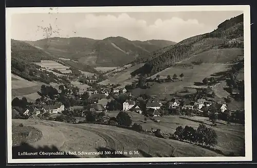 AK Oberprechtal / Schwarzwald, Ortsansicht aus der Vogelschau