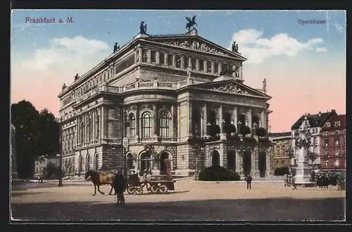 AK Frankfurt a. M., Opernhaus