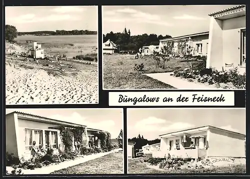 AK Waren / Müritz, Bungalows an der Feisneck