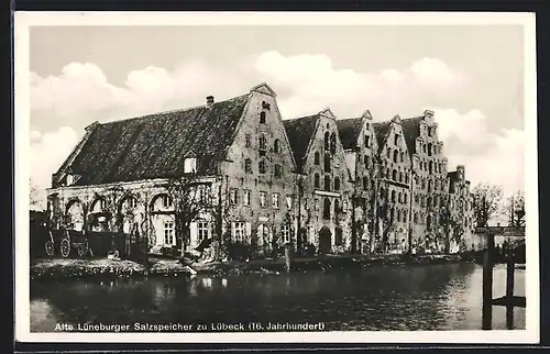 AK Lübeck, Alte Lüneburger Salzspeicher aus dem 16. Jahrhundert