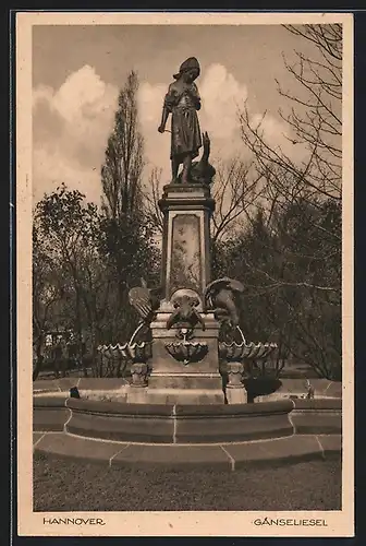 AK Hannover, Gänseliesel-Brunnen