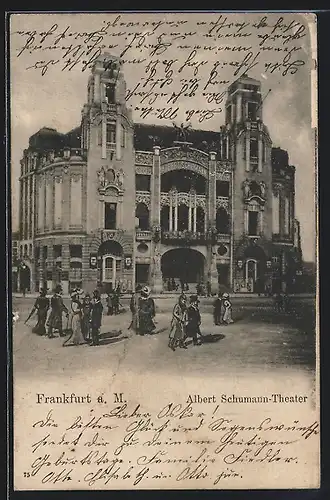 AK Frankfurt a. M., Albert Schumann-Theater