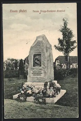 AK Essen / Ruhr, Neues Krupp-Denkmal Altenhof