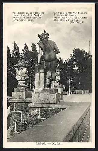 AK Lübeck, Merkur Statue