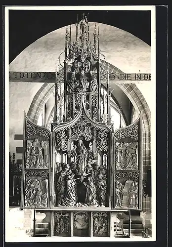 AK Creglingen a. Tbr., Herrgottskirche, Marienaltar