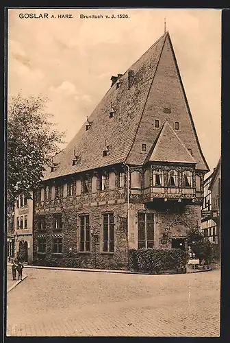 AK Goslar / Harz, Brusttuch v. J. 1526