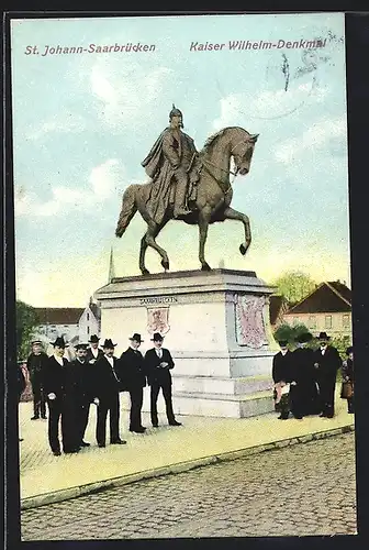 AK Saarbrücken-St. Johann, Kaiser Wilhelm-Denkmal