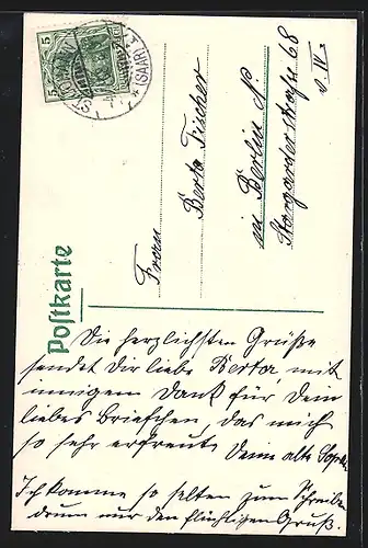 AK Saarbrücken-St. Johann, Kaiser Wilhelm-Denkmal