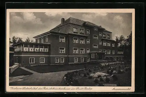 AK Oberschreiberhau i. Rsgb., Kurheim Sieberhübel der Betriebskrankenkasse der Stadt Berlin