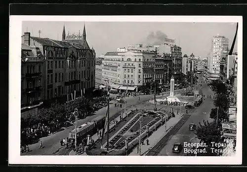 AK Beograd, Strassenbahn, Terazije