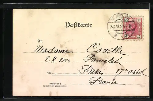 AK Wien I., Franzensrring mit Strassenbahn, Rathaus, Parlament, K. k. Universität