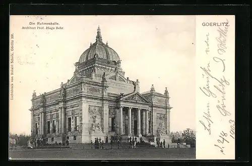 AK Görlitz, Die Ruhmeshalle