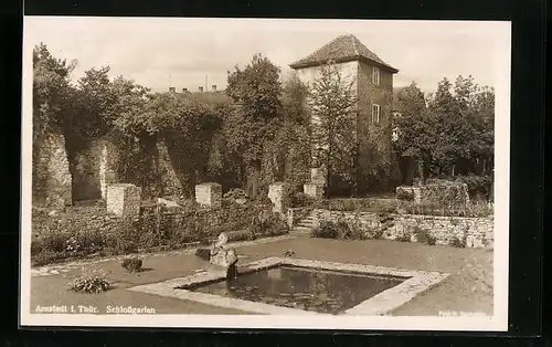 AK Arnstadt i. Thür., Schlossgarten