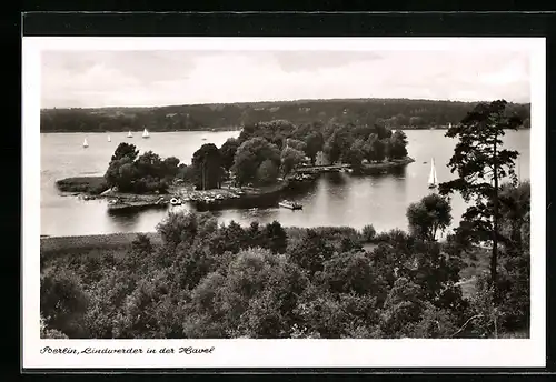 AK Berlin-Grunewald, Lindwerder in der Havel