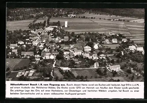 AK Buoch, Gesamtansicht vom Flugzeug aus