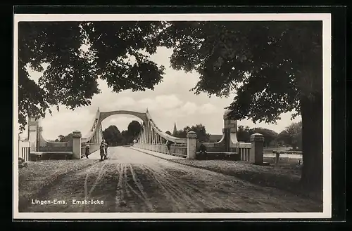 AK Lingen, Blick auf die Emsbrücke