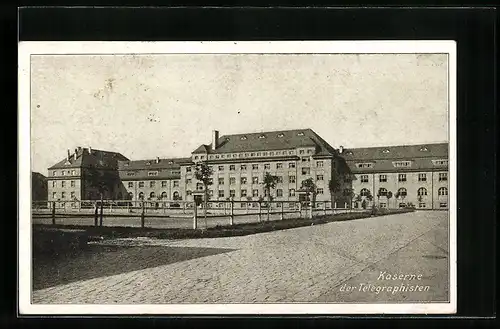 AK Dresden-Uebigau, Kaserne der Telegraphisten, Sächs. Nachrichten-Abteilung 12