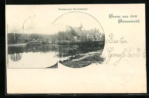 AK Berlin-Grunewald, Restaurant Hundekehle