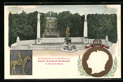 AK Berlin-Charlottenburg, Kaiser Friedrich-Denkmal