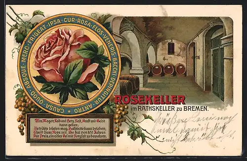 AK Bremen, Blick in den Rosenkeller im Ratskeller