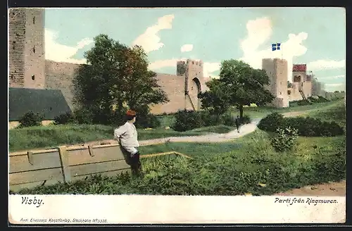 AK Visby, Parti fran Ringmuren