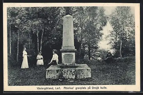 AK Västergötland, Larf. Afzelius gravplats pa Onsjö kulle