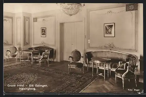 AK Hälsingborg, Grand Hotel - Bla Salongen