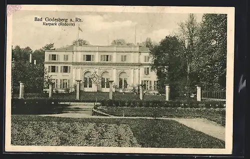 AK Bad Godesberg a. Rh., Kurpark mit Garten